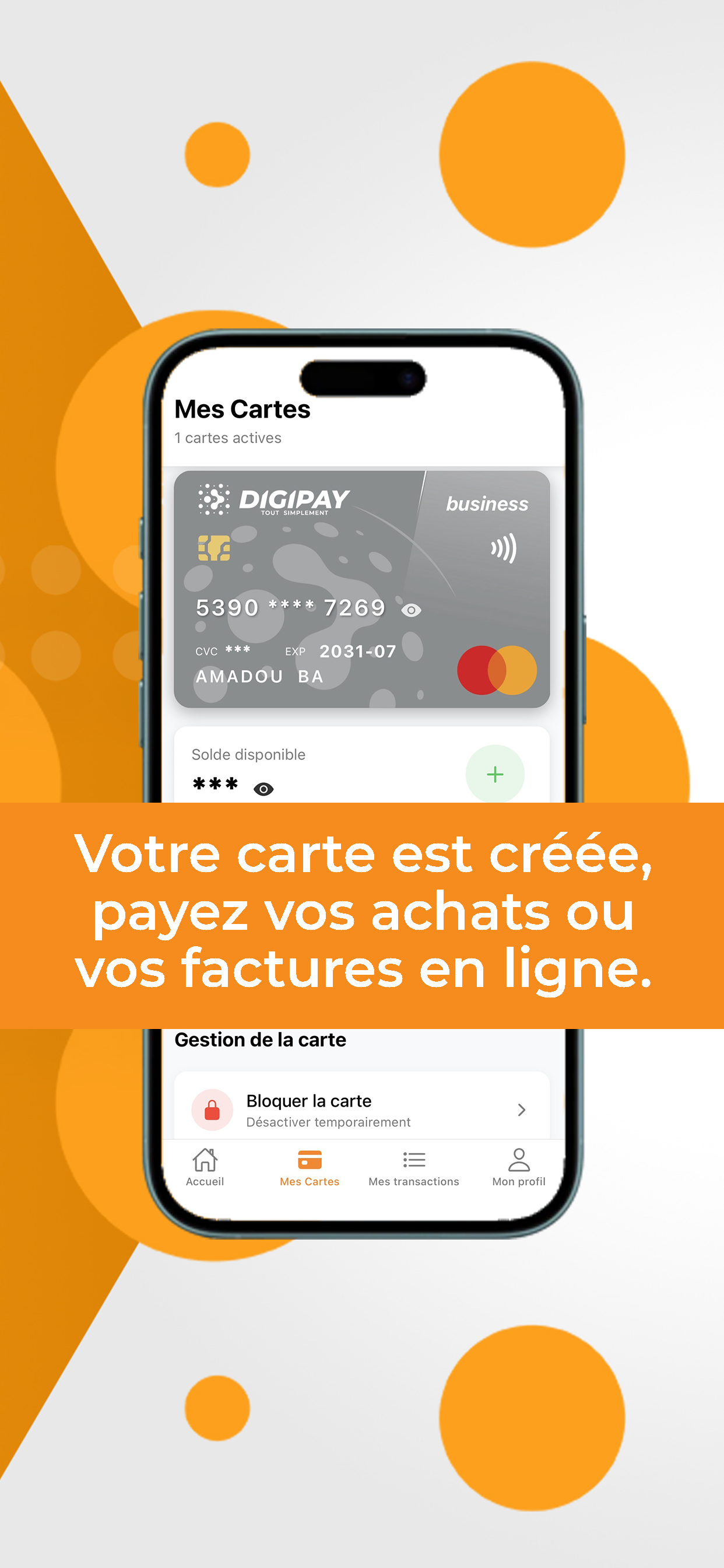 DigiCard - écran 6